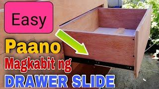 DIY How to Install Drawer Slide | Paano Magkabit ng Drawer Slide | Drawer Slide Installation