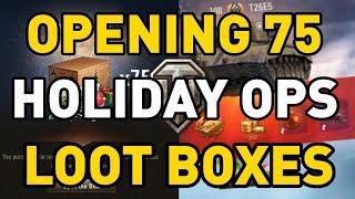 World of Tanks || Opening 75 Holiday Ops Loot Crates...