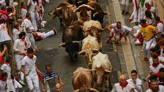 San Firmino 2023: la prima "corsa dei tori" a Pamplona