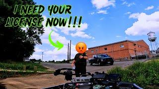 CHECKED By GAME WARDEN Fishing on DRIED Up Lake!!! || Tickets Written!!!