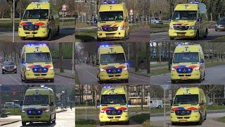 [Compilatie] Diverse Ambulances & Politie komen met spoed aan bij het Catharina ziekenhuis Eindhoven