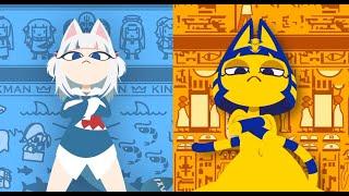 Ankha Zone Vs Ankha Dance but Cat Shark  Battle