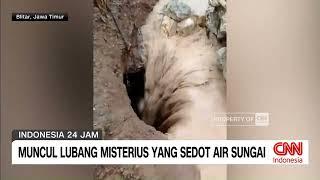 Muncul Lubang Misterius Yang Sedot Air Sungai