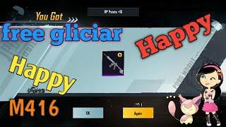 Free M416 Gliciar.. lucky creat opening.|| pubgM || skitty Gaming..