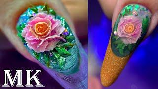НЕ ПОВТОРЯЙ️ОПАСНЫЙ Дизайн ногтей Эффект ЖИВЫХ Цветов на ногтях!ЗАМОРОЖЕННЫЕ ЦВЕТЫ.Batik nails ART