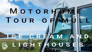 Motorhome Tour of Mull Part 4 - Mull Ice Cream and looking for the lighthouse in the rain.