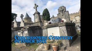 Walking through Carcassonne Cemetery