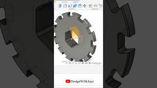 Design a Shredder Machine Blade Design |#Fusion 360| |#designwithajayl #tutorial
