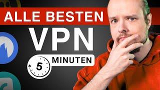 Beste VPNs im Kurzbericht | Top 3 VPN im Jahr 2024 in 5 Minuten !