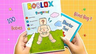 [paper diy] Roblox Pregnant Compilation #2 로블록스 Outfit Blind Bag 블라인드백 | ASMR DIY Paper