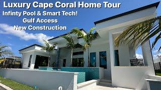 Explore Luxury Living in Cape Coral: Stunning Modern Home with Infinity Pool & Smart Home Features.