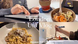  London Business School Vlog | Final week of lectures & mushroom pasta 런던 대학생 브이로그