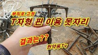 현약용 못자리 부직포 T자형핀 사용후기 결과는???