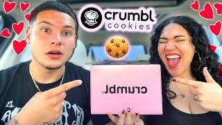 Trying Crumbl's Valentine's Day Cookies!!