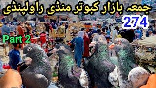 274 | Juma Bazar Kabootar Mandi Rawalpindi Part 2 | Latest Update High Flyer Pigeon Price 25/5/2024