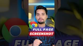 Chrome full webpage screenshot #screenshot #chrome #chrometips #windows #tech #shorts #techayas