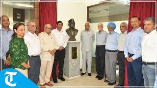 Bust of Kalinath Ray, The Tribune's legendary Editor-in-Chief, unveiled