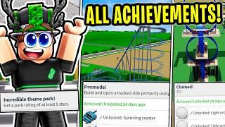  How to Unlock ALL Theme Park Tycoon 2 ACHIEVEMENTS! (2024)