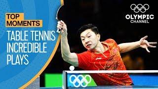 Top Crazy Table Tennis Rallies at the Olympics | Top Moments