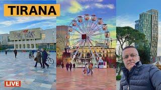 TIRANA ALBANIA  WALKING TOUR ‍CHAT LIVE STREAMING  [23/03/2024]