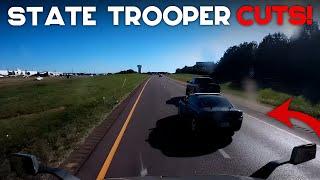 AMERICAN TRUCK DRIVERS DASH CAMERAS | Instant Karma Cop Pull Over, Hit-Run, Almost Side Swiped! #184