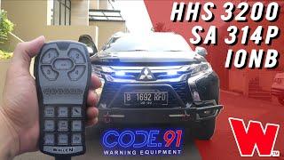 Mitsubishi Pajero Sport w/ Whelen HHS3200 , SA 314p , Whelen ION  - Sirine & Strobo By Code 91