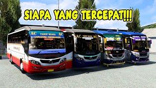 Siapa Yang Tercepat?! Convoy Bus Jatiman Jam Mepet | ETS-2 INDONESIA