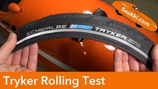 Schwalbe Tryker Rolling Test - Velomobile Tyre Test