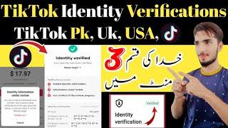 TikTok identity verification kaise kare | TikTok identity verification Under review problem fix 