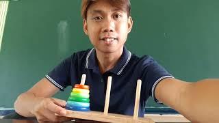 How to play tower of hanoi using 6 disks only? @RommelEsteban026vblogs