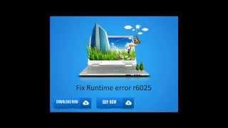 Easily fix runtime error r6025