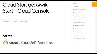 Cloud Storage Qwik Start Cloud Console | GoogleCloudReady Facilitator Program | Qwik lab 2022