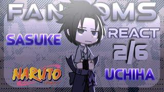 ↳ Fandoms React to Sasuke Uchiha  ↲ || Naruto Shippuden | SasuSaku - Twins AU|2/6||PT-BR/EN||