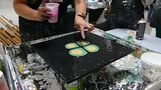 Live tutorial workshop acryl gieten bloem / acrylic casting flower, Atelier-Bertina