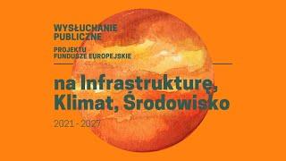 Program Fundusze Europejskie na Infrastrukturę, Klimat, Środowisko - wysłuchanie publiczne