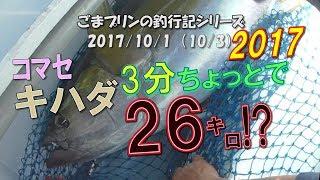 【相模湾キハダ】3分ちょっとで26㌔?!第一五エム丸発進!!(2017/10/01)