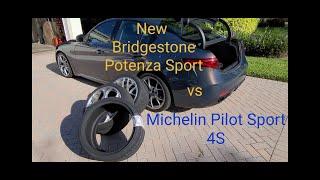 New Bridgestone Potenza Sport vs Michelin Pilot Sport 4S vs Pirelli on Alfa Romeo Giulia...