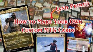 How To Make (And Print) Your Own Custom MTG Cards!