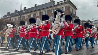 Changing the Guard Copenhagen New Year's Day January 2025 - The Band of the Royal Life Guards