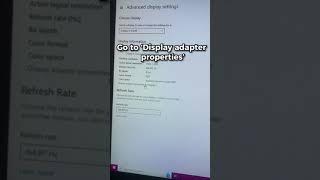 Do this to make sure that your monitor is using its full potential. PC Tips pt. 4 #shorts