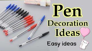 4 Easy DIY Pen Decorations Back to School Supplies | craft Compilation