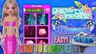HOW TO COMPLETE THE GAMES EVENT IN DRESS TO IMPRESS & GET THE NEW MERMAID SET *NEW CODE* EASY! 