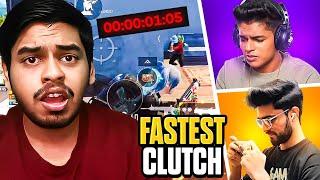 FASTEST LOOT Clutch in 1 Second Lucky SQUAD WIPE Ft. Jonathan Gaming BEST Moments in PUBG Mobile