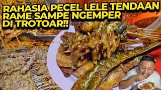 UJAN UJANAN DI TROTOAR PUN ORANG RELA MAKAN DI PECEL LELE TENDAAN INI!!