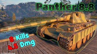 Panther mit 8,8 cm L/71 - 8 Frags 4.5K Damage, Master by player Pecinskey