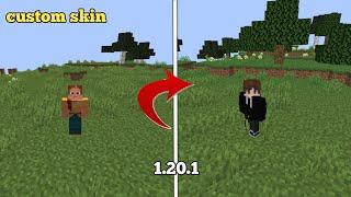 How to add minecraft custom skin 1.20