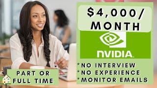 NVIDIA is Hiring Remote! + No Interview No Experience Remote Work From Home Jobs 2025