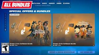 All Fortnite Pirates of the Caribbean BUNDLES Item Shop early showcase (v.2)