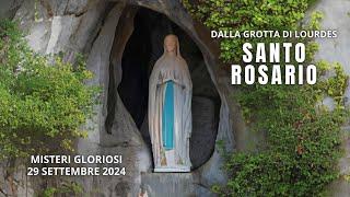 Il Santo Rosario di Lourdes di oggi, Domenica 29 Settembre 2024, Misteri della Gloria