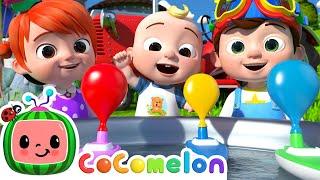 Balloon Boat Race | CoComelon Nursery Rhymes & Kids Songs